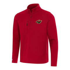 Minnesota Wild Antigua Insider Quarter-Zip Top - Red | US 202253649