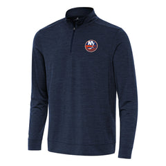 New York Islanders Antigua Bright Quarter-Zip Top - Heather Navy | US 202253704