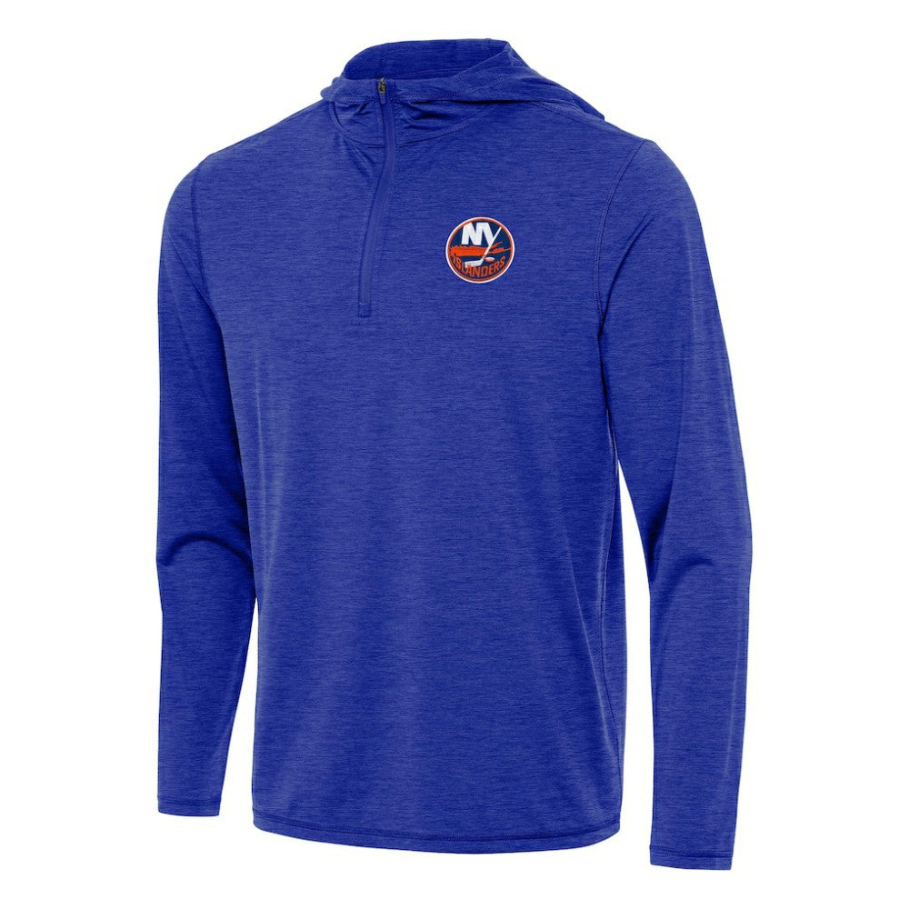 New York Islanders Antigua Tidy Quarter-Zip Hoodie - Heather Royal | US 202253734