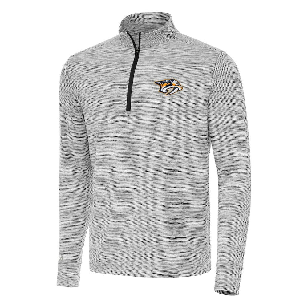 Nashville Predators Antigua Cause Quarter-Zip Top - Black | US 202253745