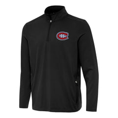 Montreal Canadiens Antigua Perilous Quarter-Zip Sweatshirt - Black | US 202254071