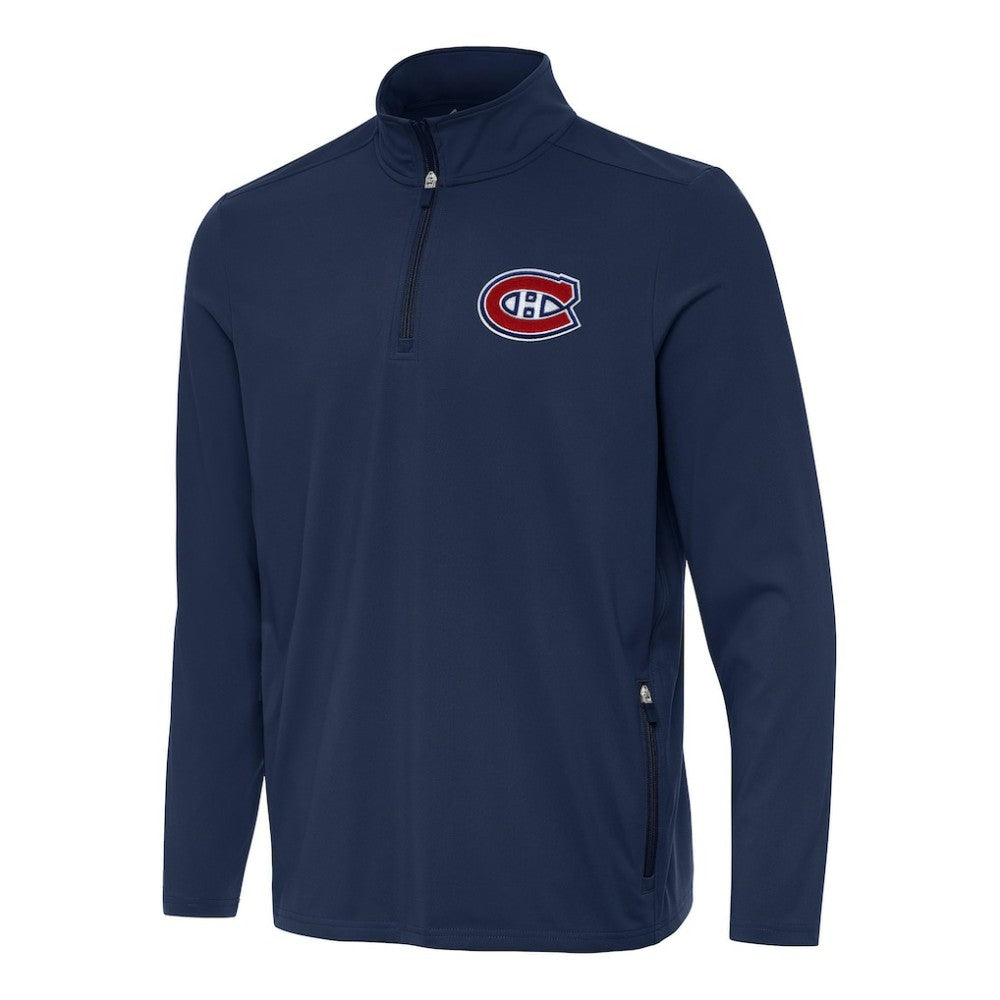 Montreal Canadiens Antigua Perilous Quarter-Zip Sweatshirt - Navy | US 202254072