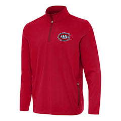 Montreal Canadiens Antigua Perilous Quarter-Zip Sweatshirt - Red | US 202254076