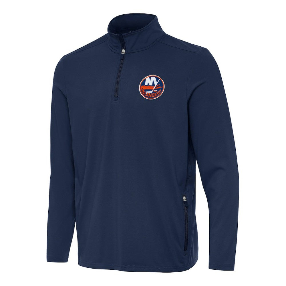 New York Islanders Antigua Perilous Quarter-Zip Sweatshirt - Navy | US 202254083