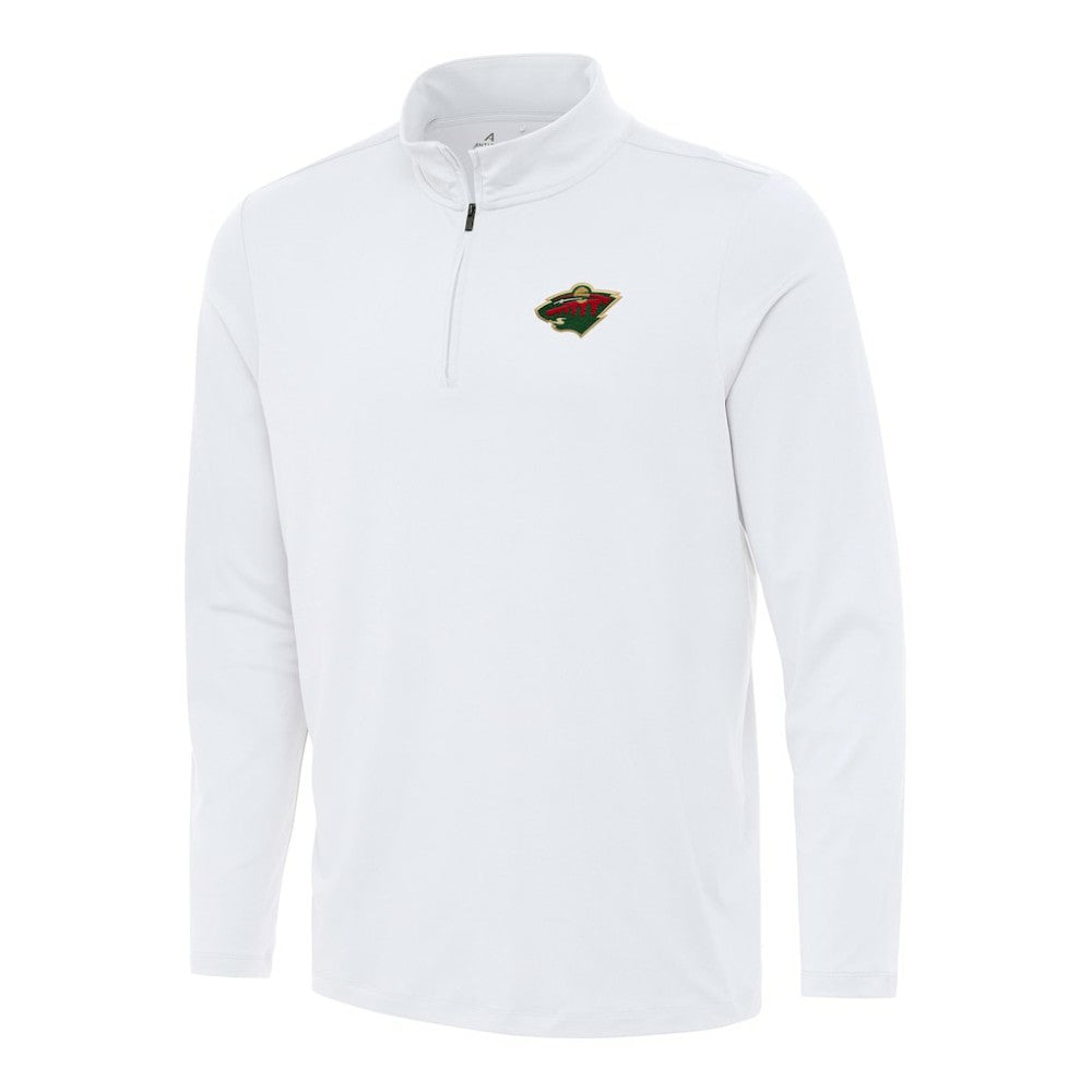 Minnesota Wild Antigua Reprocess Quarter-Zip Top - White | US 202254199
