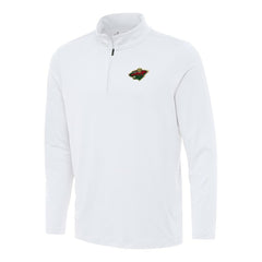 Minnesota Wild Antigua Reprocess Quarter-Zip Top - White | US 202254199
