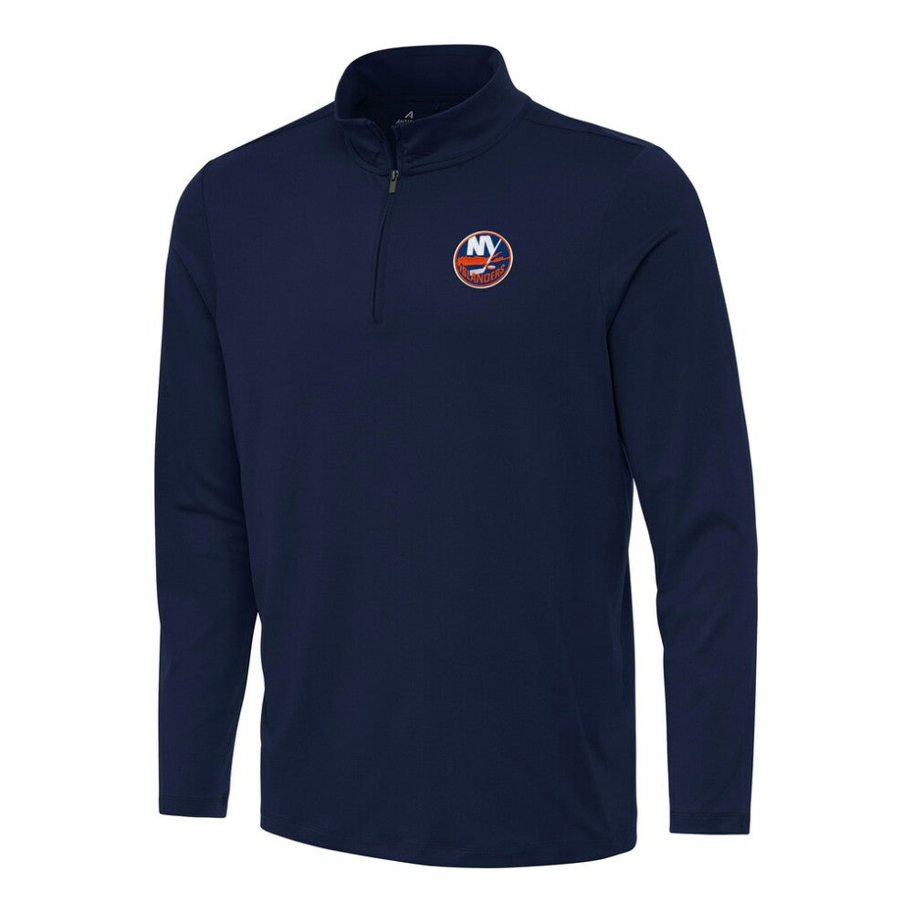 New York Islanders Antigua Reprocess Quarter-Zip Top - Navy | US 202254213