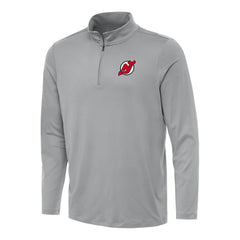 New Jersey Devils Antigua Reprocess Quarter-Zip Top - Gray | US 202254215