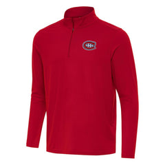 Montreal Canadiens Antigua Intent Quarter-Zip Top - Red | US 202254434