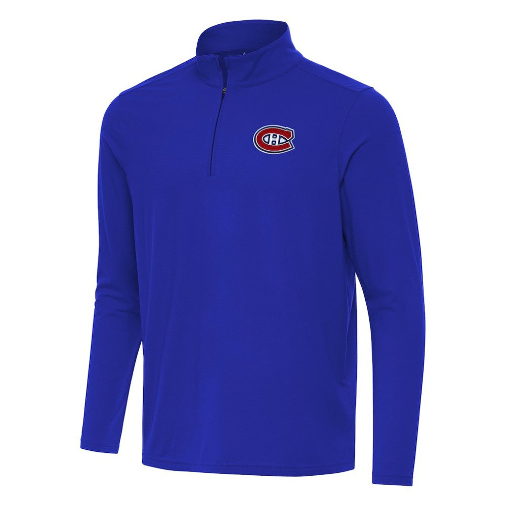 Montreal Canadiens Antigua Intent Quarter-Zip Top - Royal | US 202254436