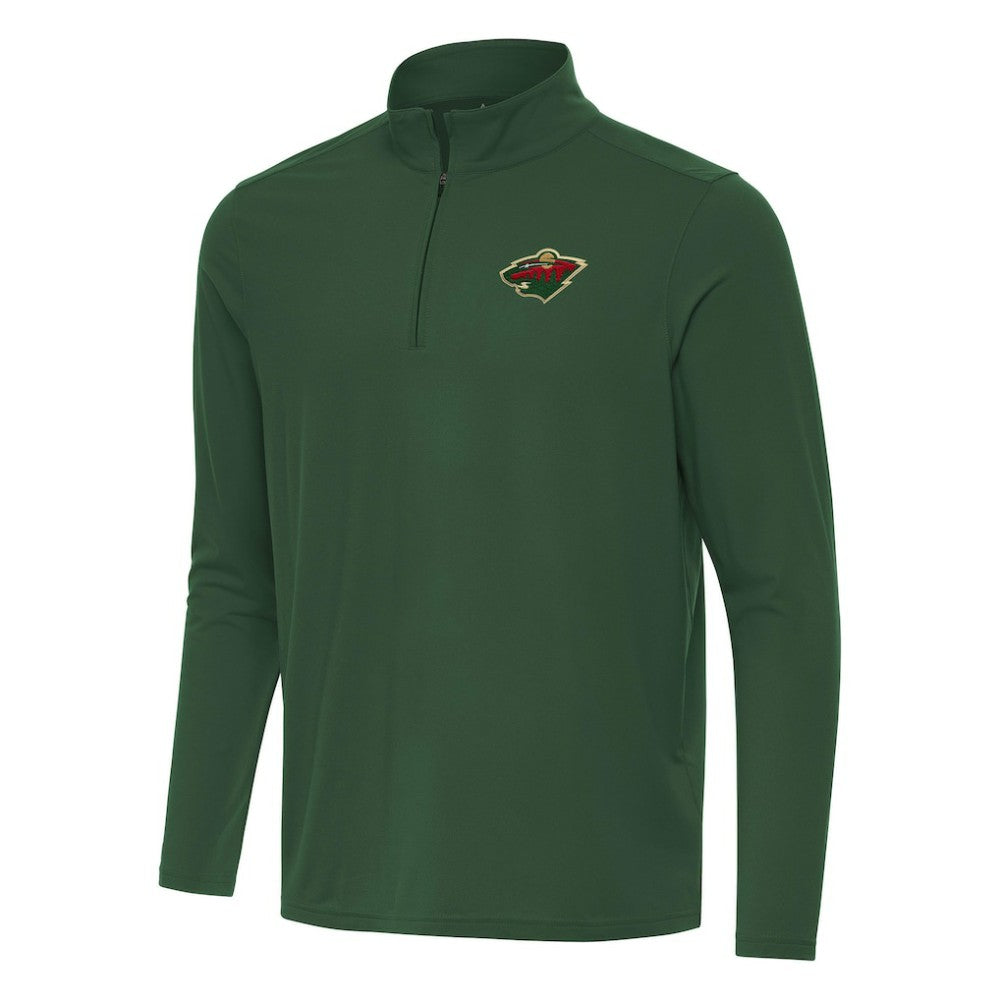 Minnesota Wild Antigua Intent Quarter-Zip Top - Hunter Green | US 202254462