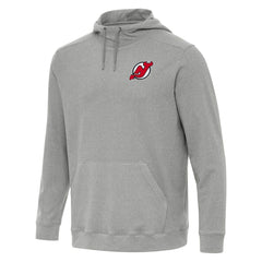 New Jersey Devils Antigua Cloud Pullover Hoodie - Heather Gray | US 202254468