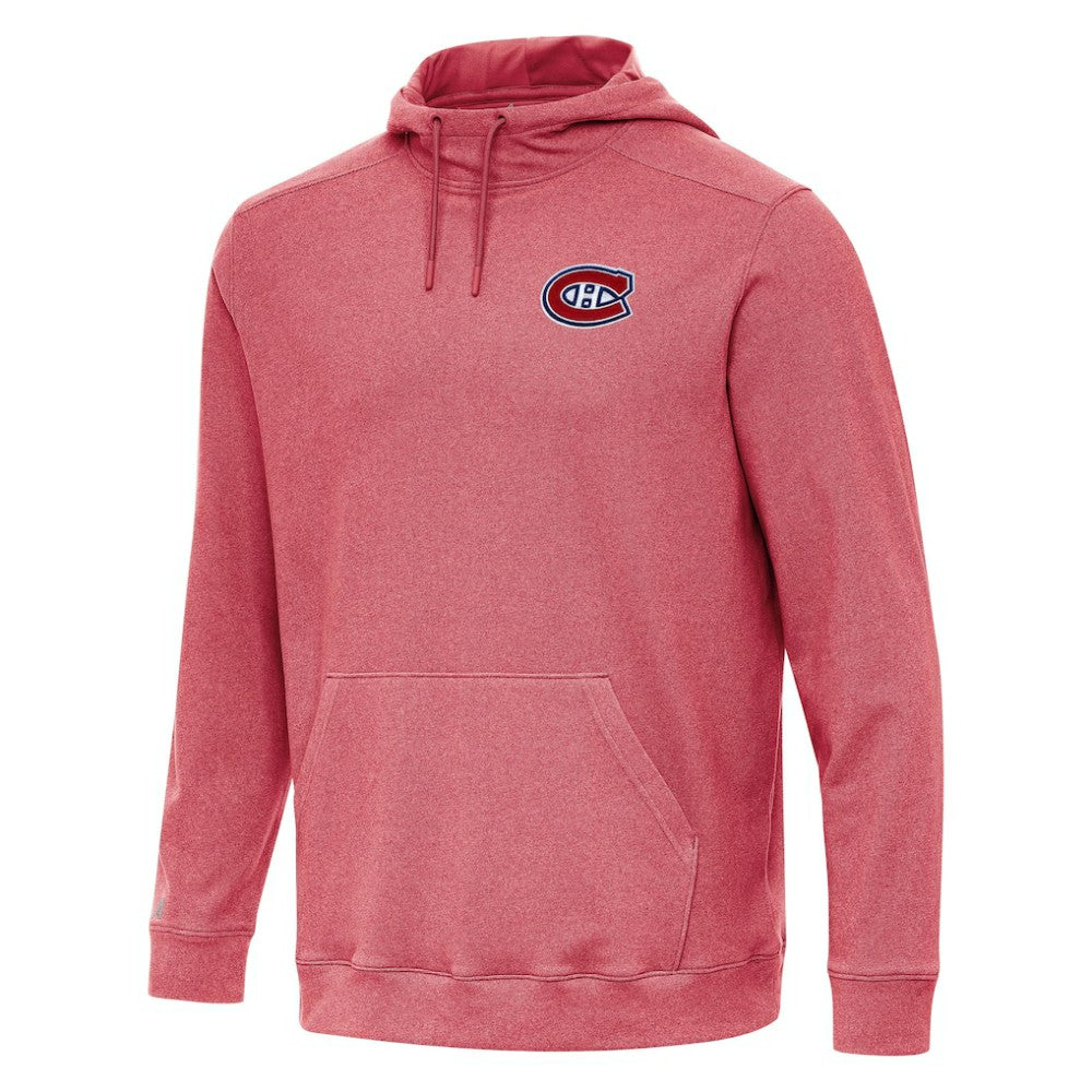 Montreal Canadiens Antigua Cloud Pullover Hoodie - Heather Red | US 202254486