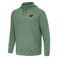 Minnesota Wild Antigua Cloud Pullover Hoodie - Hunter Green | US 202254494