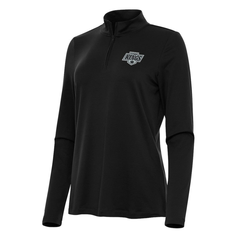 Los Angeles Kings Antigua Women's Reprocess Quarter-Zip Top - Black | US 202254590
