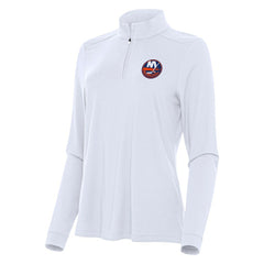 New York Islanders Antigua Women's Intent Quarter-Zip Top - White | US 202254739