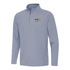 Nashville Predators Antigua Twine Quarter-Zip Top - Navy | US 202254800