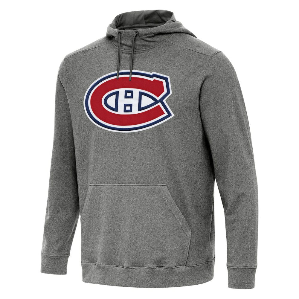Montreal Canadiens Antigua Cloud Pullover Hoodie - Heather Black | US 202255083