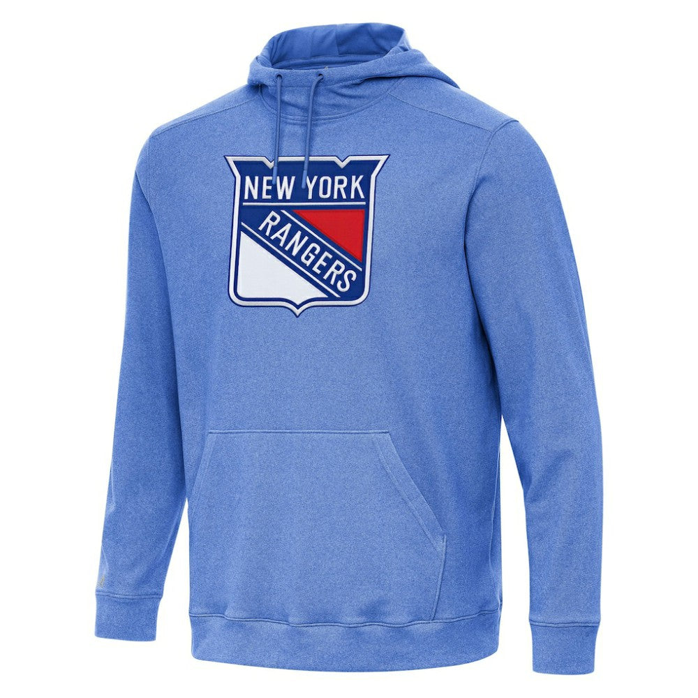 New York Rangers Antigua Cloud Pullover Hoodie - Heather Royal | US 202255095