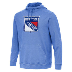 New York Rangers Antigua Cloud Pullover Hoodie - Heather Royal | US 202255095