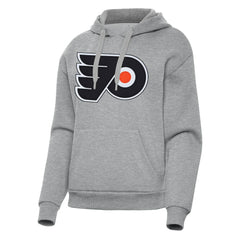 Philadelphia Flyers Antigua Women's Victory Pullover Hoodie - Heather Gray | US 202256943