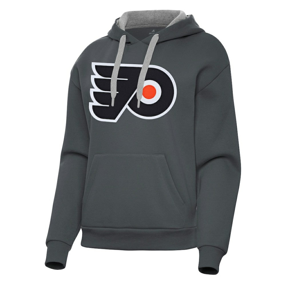 Philadelphia Flyers Antigua Women's Victory Pullover Hoodie - Charcoal | US 202256945