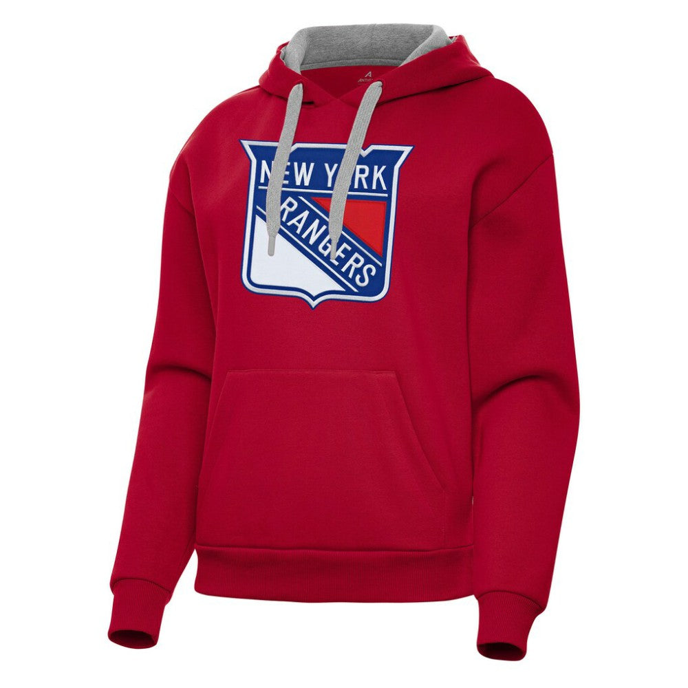 New York Rangers Antigua Women's Victory Pullover Hoodie - Red | US 202256970