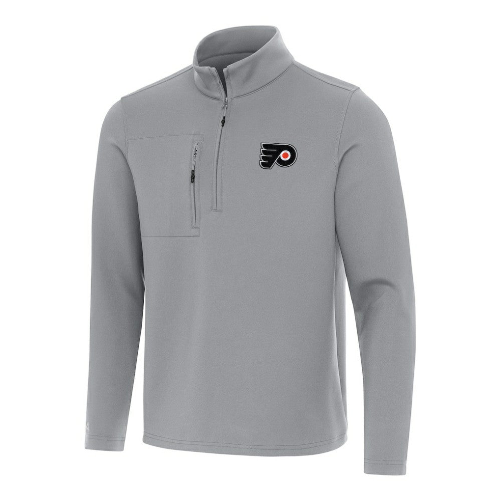 Philadelphia Flyers Antigua Insider Quarter-Zip Top - Gray | US 202257099