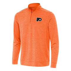 Philadelphia Flyers Antigua Bright Quarter-Zip Top - Heather Orange | US 202257150
