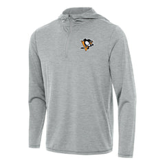 Pittsburgh Penguins Antigua Tidy Quarter-Zip Hoodie - Heather Gray | US 202257164