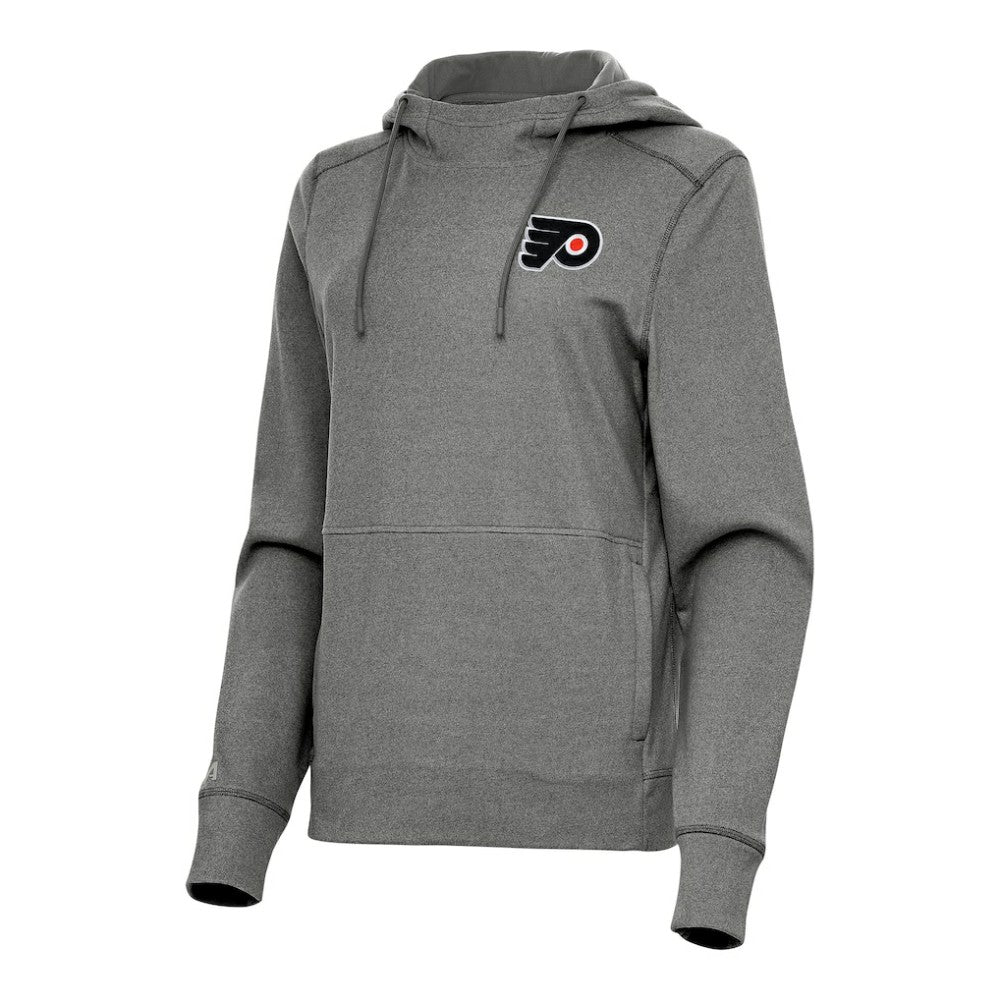 Philadelphia Flyers Antigua Women's Justice Pullover Hoodie - Heather Black | US 202257327