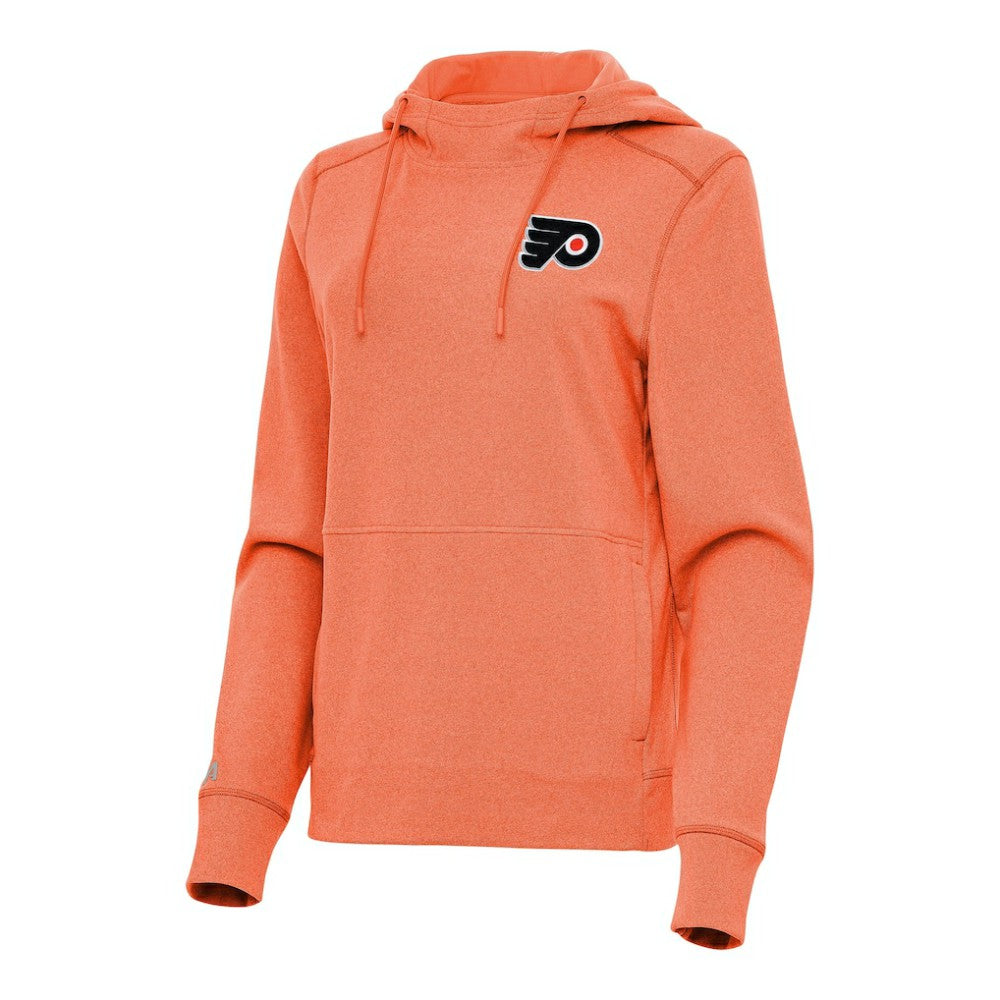 Philadelphia Flyers Antigua Women's Justice Pullover Hoodie - Heather Orange | US 202257337