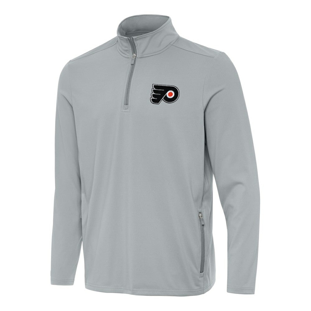 Philadelphia Flyers Antigua Perilous Quarter-Zip Sweatshirt - Gray | US 202257533