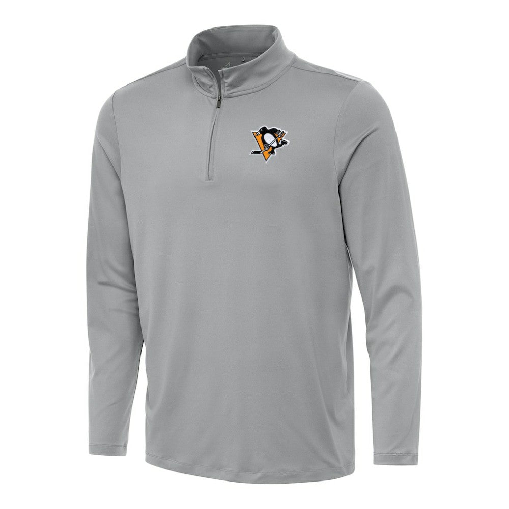 Pittsburgh Penguins Antigua Reprocess Quarter-Zip Top - Gray | US 202257660