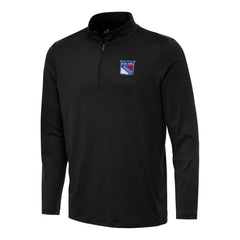 New York Rangers Antigua Reprocess Quarter-Zip Top - Black | US 202257675