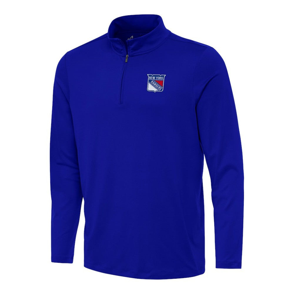 New York Rangers Antigua Reprocess Quarter-Zip Top - Royal | US 202257680