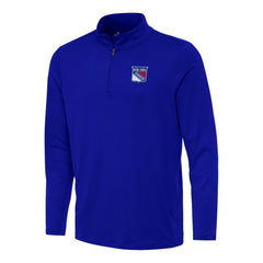 New York Rangers Antigua Reprocess Quarter-Zip Top - Royal | US 202257680