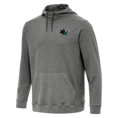 San Jose Sharks Antigua Cloud Pullover Hoodie - Heather Black | US 202257914