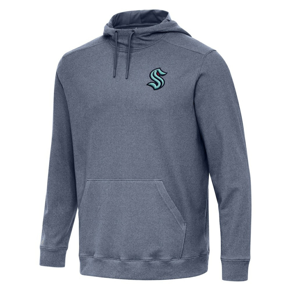 Seattle Kraken Antigua Cloud Pullover Hoodie - Heather Navy | US 202257917