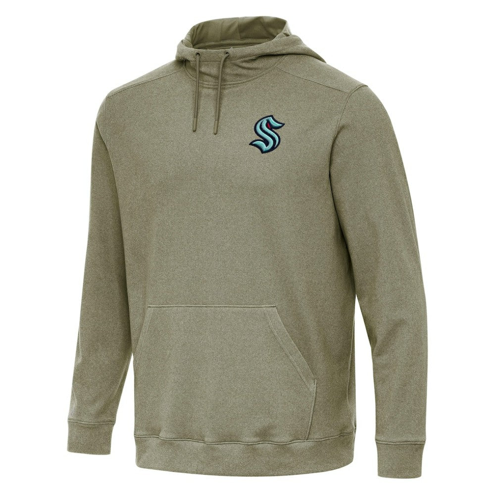 Seattle Kraken Antigua Cloud Pullover Hoodie - Olive | US 202257919