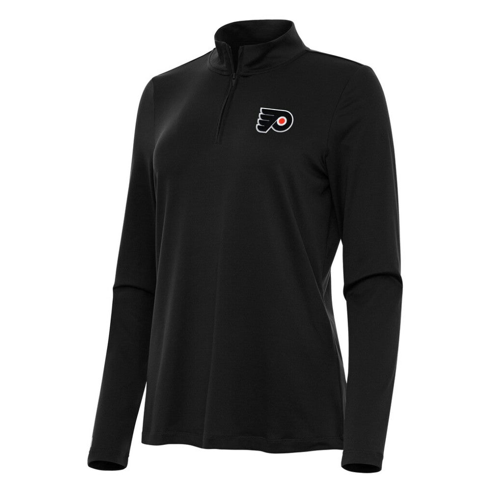 Philadelphia Flyers Antigua Women's Reprocess Quarter-Zip Top - Black | US 202258013