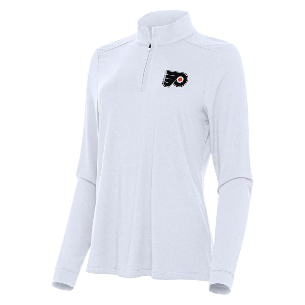 Philadelphia Flyers Antigua Women's Intent Quarter-Zip Top - White | US 202258199