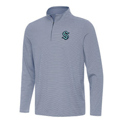 Seattle Kraken Antigua Twine Quarter-Zip Top - Navy | US 202258253