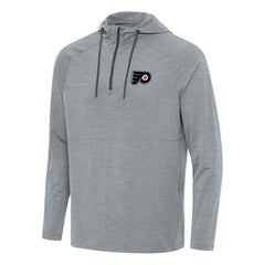 Philadelphia Flyers Antigua Spikes Quarter-Zip Hoodie - Heather Gray | US 202258398