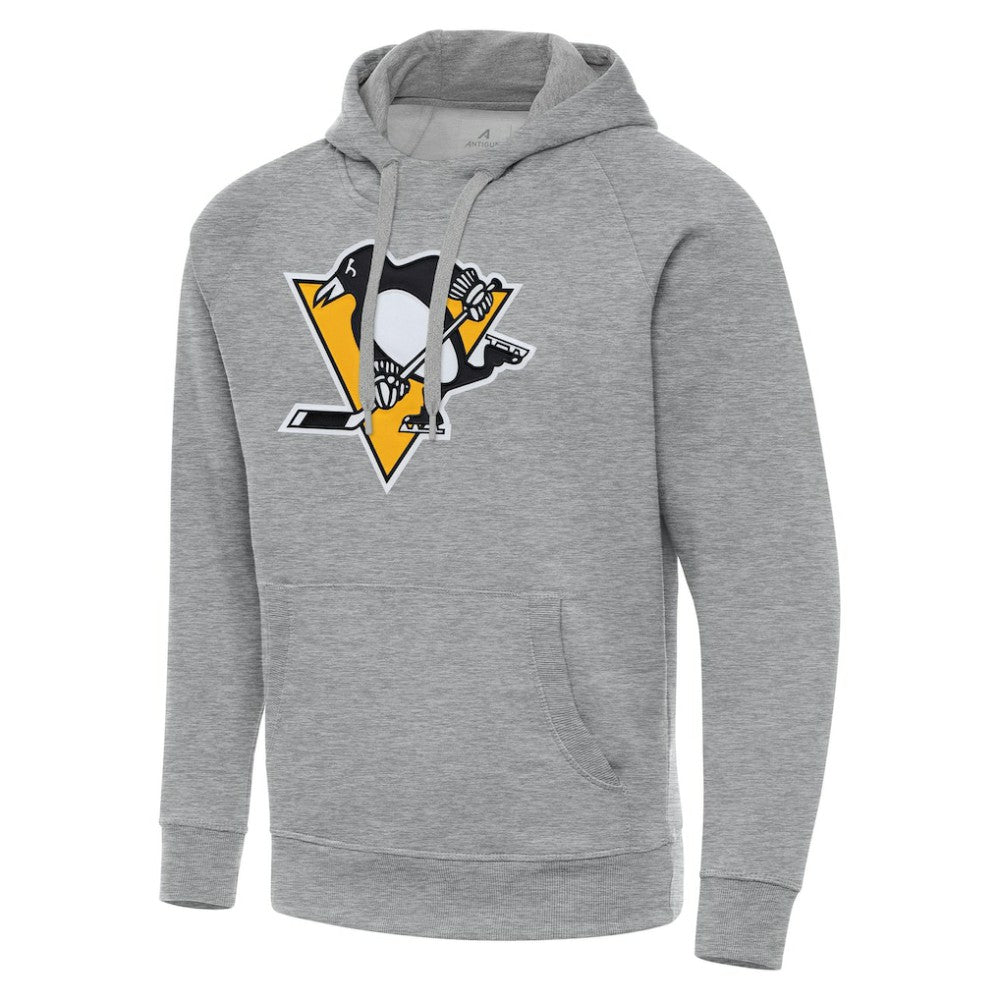 Pittsburgh Penguins Antigua Big & Tall Victory Pullover Hoodie - Heather Gray | US 202258619