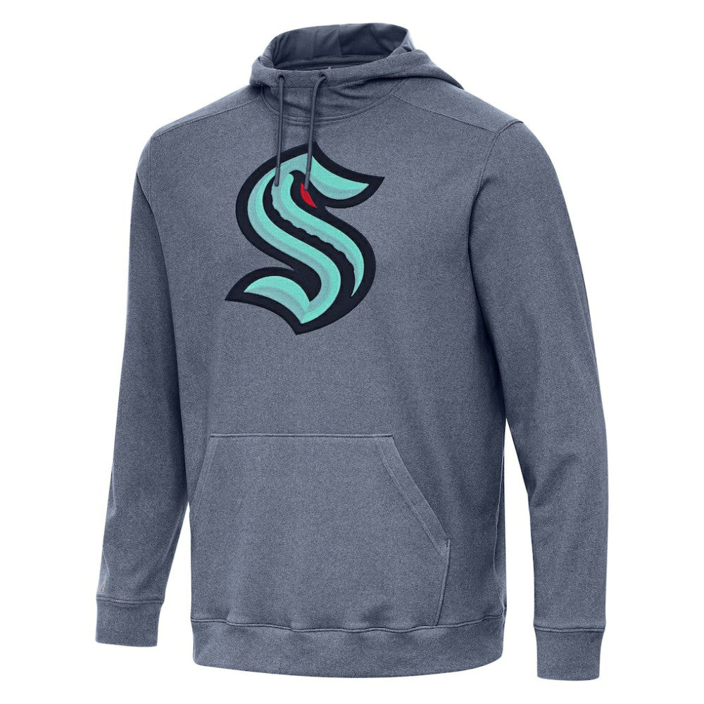 Seattle Kraken Antigua Cloud Pullover Hoodie - Heather Navy | US 202258648