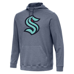 Seattle Kraken Antigua Cloud Pullover Hoodie - Heather Navy | US 202258648