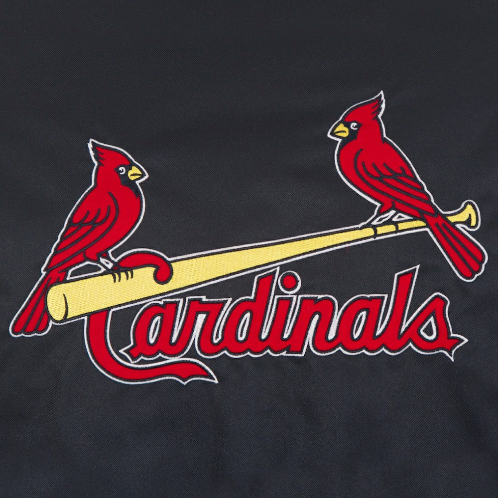 St. Louis Cardinals JH Design Youth Reversible Fleece Full-Snap Hoodie Jacket - Black Jackets