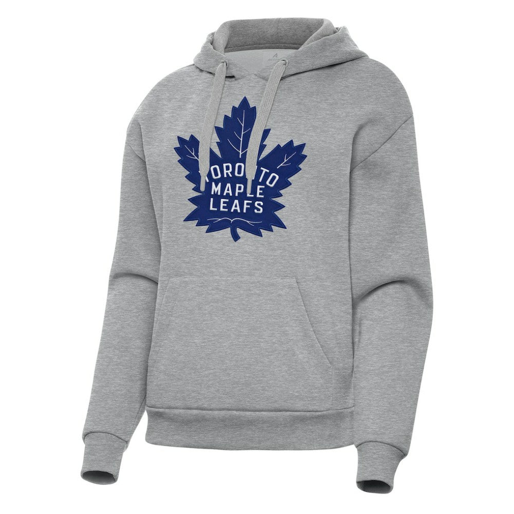 Toronto Maple Leafs Antigua Women's Victory Pullover Hoodie - Heather Gray | US 202258868