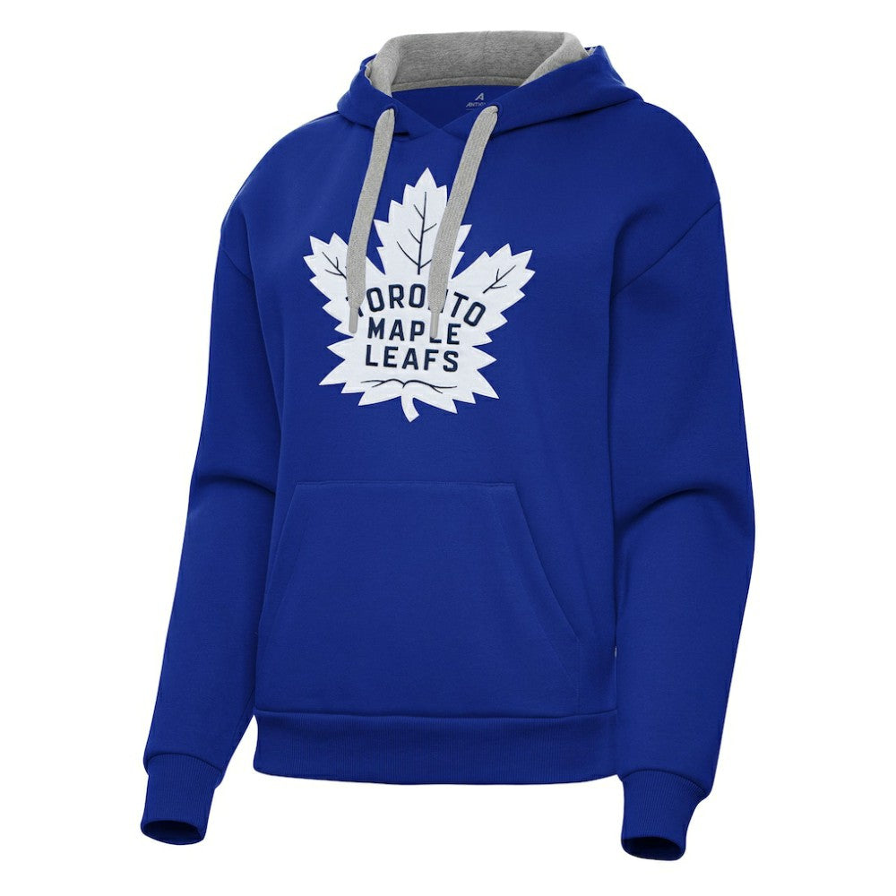 Toronto Maple Leafs Antigua Women's Victory Pullover Hoodie - Blue | US 202258869